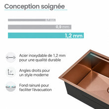 Tourner 81,3 cm 18 Gauge acier inoxydable Undermount évier de cuisine – finition poli Rose or