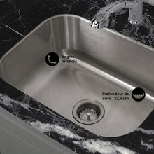 Toulouse 23 1/8 x 17 7/8 acier inoxydable, simple Basin, Undermount évier de cuisine