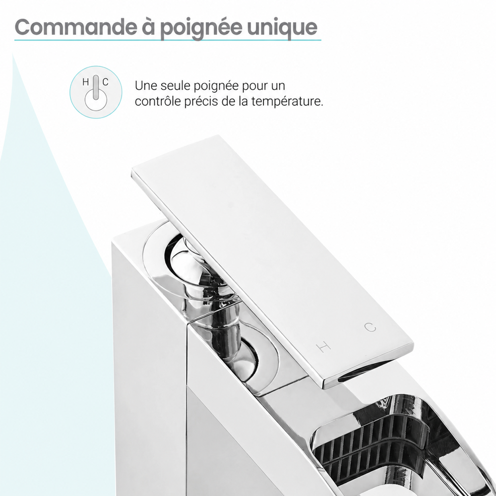 Concorde — Mitigeur de lavabo cascade, chrome