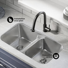 Toulouse 73,7 × 45,7 cm acier inoxydable, Dual Basin, Undermount évier de cuisine