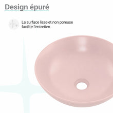 Classe 16 Color céramique vasque – finition mat Pink