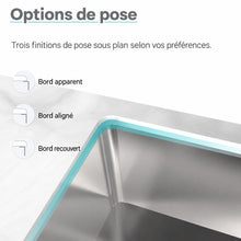 Tourner 66 × 45,7 cm acier inoxydable, simple Basin, Undermount évier de cuisine