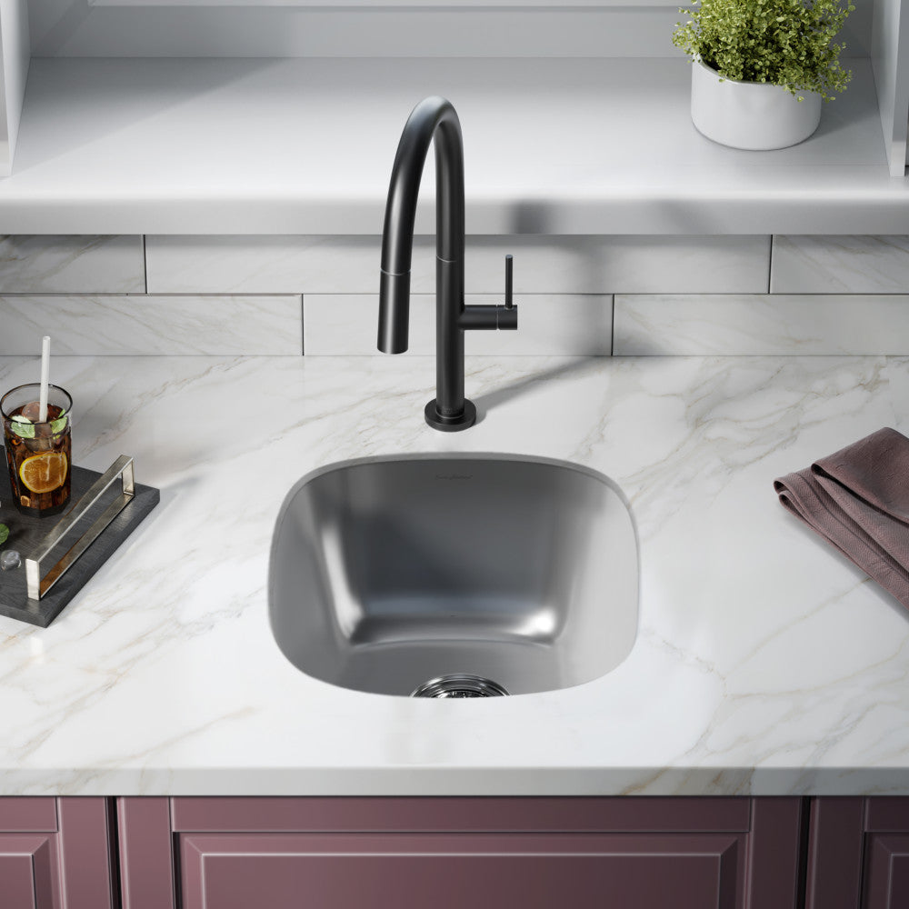 Toulouse 40,6 × 45,7 cm acier inoxydable simple Basin Undermount évier de cuisine