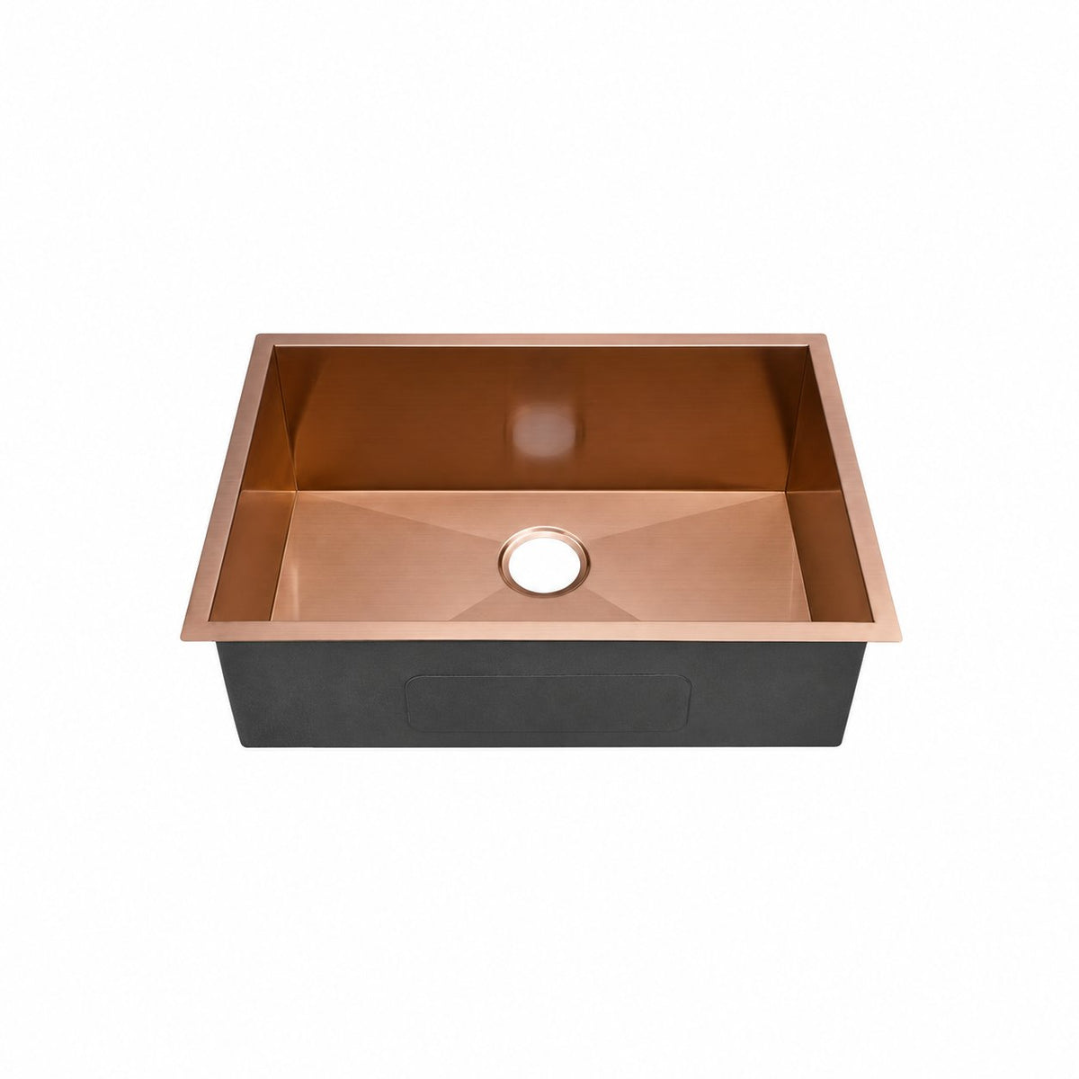 Tourner 66 × 45,7 cm acier inoxydable, simple Basin, Undermount évier de cuisine, Rose or