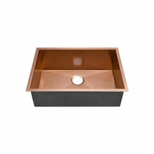 Tourner 66 × 45,7 cm acier inoxydable, simple Basin, Undermount évier de cuisine, Rose or