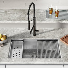 Tourner 81,3 cm 18 Gauge acier inoxydable Undermount évier de cuisine – finition noir mat