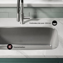 Toulouse 81,3 × 45,7 cm acier inoxydable, simple Basin, Under-Mount évier de cuisine