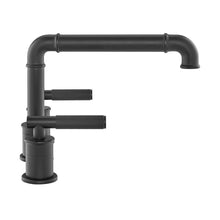 Avallon 20,3 cm. Widespread, Sleek Handle, mitigeur de lavabo – finition noir mat