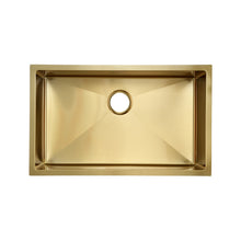 Rivage 76,2 × 45,7 cm acier inoxydable, simple Basin, Undermount évier de cuisine, or