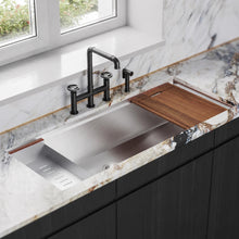 Avallon Pro Widespread mitigeur de cuisine avec Side Sprayer – finition noir mat