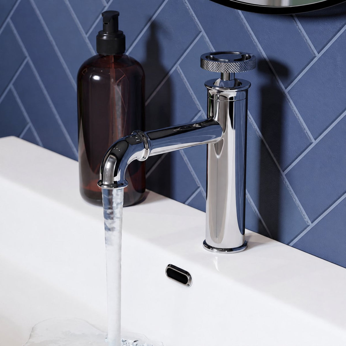 Avallon monotrou, monocommande Wheel, mitigeur de lavabo – finition Chrome