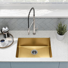 Rivage 58,4 × 45,7 cm acier inoxydable, simple Basin, Undermount évier de cuisine, or