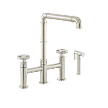 Avallon Pro Widespread mitigeur de cuisine avec Side Sprayer – finition nickel brossé