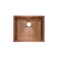 Tourner 53,3 × 45,7 cm acier inoxydable, simple Basin, Undermount évier de cuisine, Rose or
