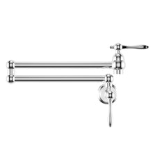 Plaisir Retractable mural Pot Filler robinet – finition chrome poli