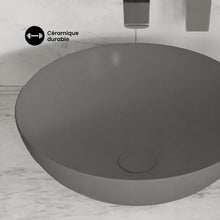 Classe 16 Color céramique vasque – finition gris mat