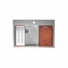 Ravi Dual Basin 83,8 × 55,9 cm Topmount Kitchen Workstation vasque