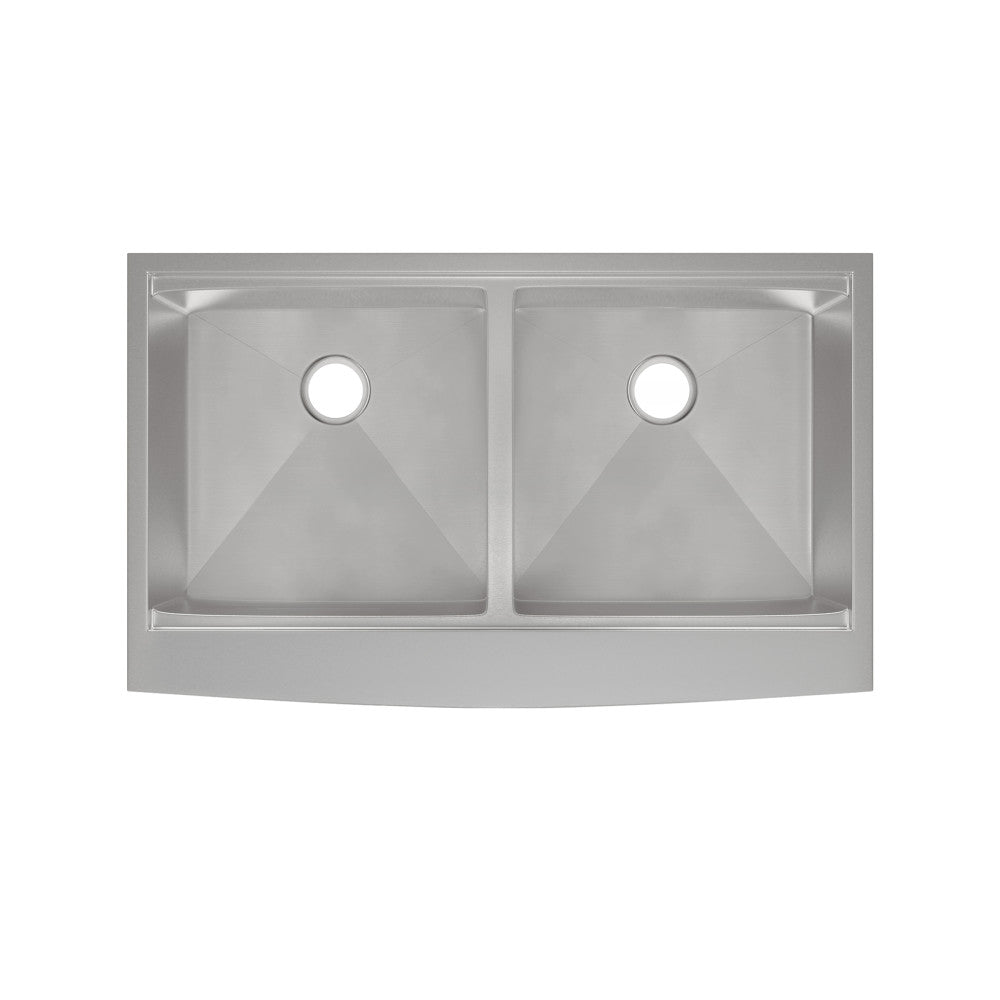 Rivage 91,4 × 55,9 cm Dual Basin Apron Kitchen Workstation vasque