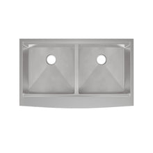 Rivage 91,4 × 55,9 cm Dual Basin Apron Kitchen Workstation vasque