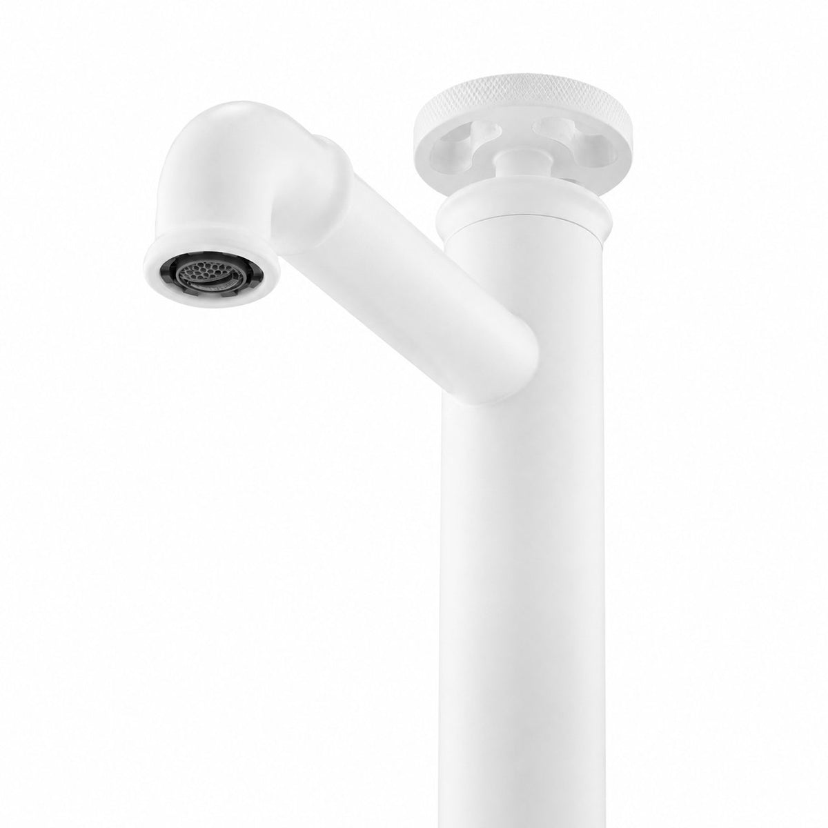 Avallon monotrou, monocommande Wheel, mitigeur de lavabo – finition blanc mat