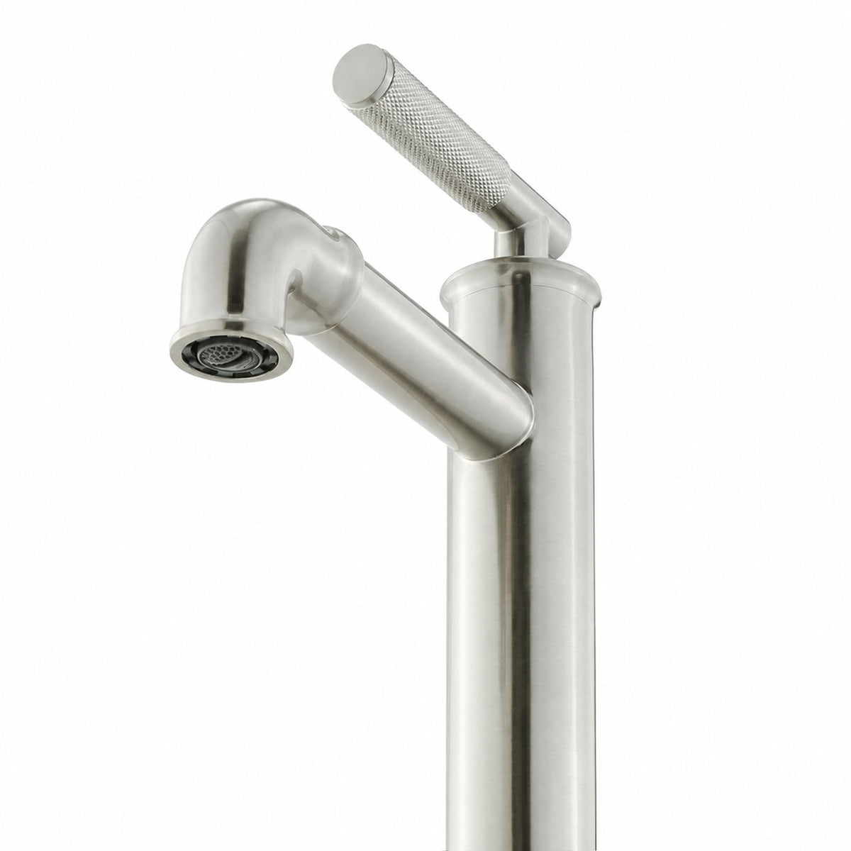 Avallon monotrou, monocommande Sleek, mitigeur de lavabo – finition nickel brossé
