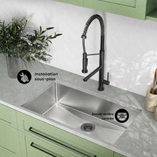 Rivage 81,3 × 48,3 cm acier inoxydable, simple Basin, Undermount évier de cuisine
