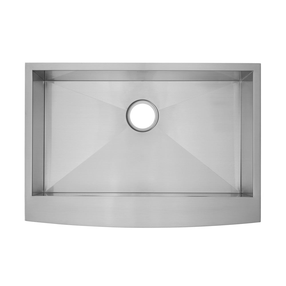 Tourner 76,2 × 53,3 cm acier inoxydable, simple Basin, Farmhouse évier de cuisine avec Apron