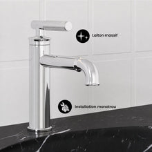 Avallon monotrou, monocommande Sleek, mitigeur de lavabo – finition Chrome