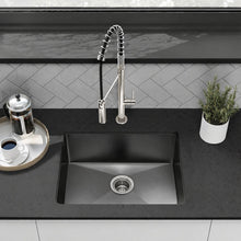 Rivage 58,4 × 45,7 cm acier inoxydable, simple Basin, Undermount évier de cuisine, noir