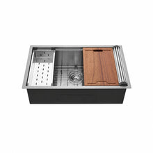 Tourner 81,3 cm 18 Gauge acier inoxydable Undermount évier de cuisine – finition noir mat