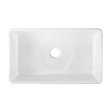 Elegance 83,8 cm x 50,8 cm simple Basin Fireclay Workstation évier de cuisine – finition blanc brillant