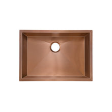 Tourner 66 × 45,7 cm acier inoxydable, simple Basin, Undermount évier de cuisine, Rose or