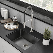 Rivage 58,4 × 45,7 cm acier inoxydable, simple Basin, Undermount évier de cuisine, noir