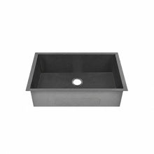 Tourner 66 × 45,7 cm acier inoxydable, simple Basin, Undermount évier de cuisine, noir