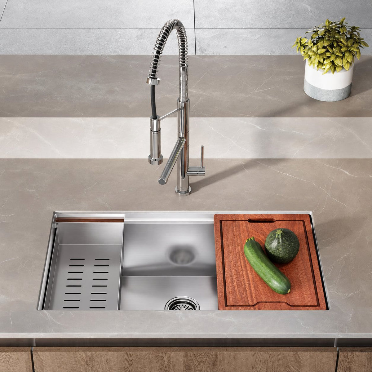 Rivage 83,8 × 48,3 cm simple Basin Undermount Kitchen Workstation vasque