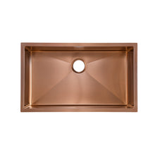 Rivage 81,3 × 48,3 cm acier inoxydable, simple Basin, Undermount évier de cuisine, Rose or