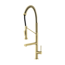 Nouvet Poignée unique, Pull-Down mitigeur de cuisine avec Pot Filler – finition or brossé
