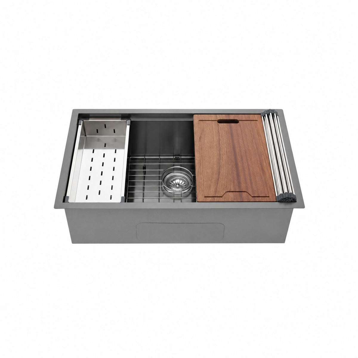 Tourner — Évier inox noir sous plan, 81,3 × 48,3 cm