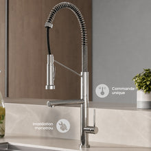 Nouvet Poignée unique, Pull-Down mitigeur de cuisine avec Pot Filler – finition Chrome