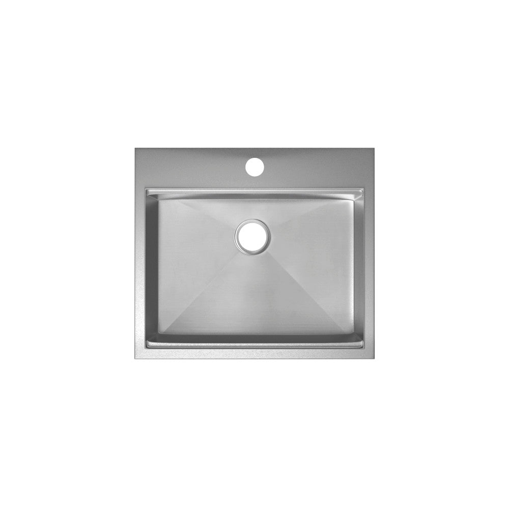 Ravi simple Basin 63,5 × 55,9 cm Topmount Kitchen Workstation vasque
