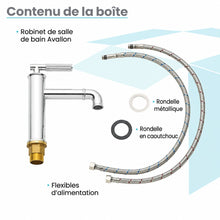 Avallon monotrou, monocommande Sleek, mitigeur de lavabo – finition Chrome