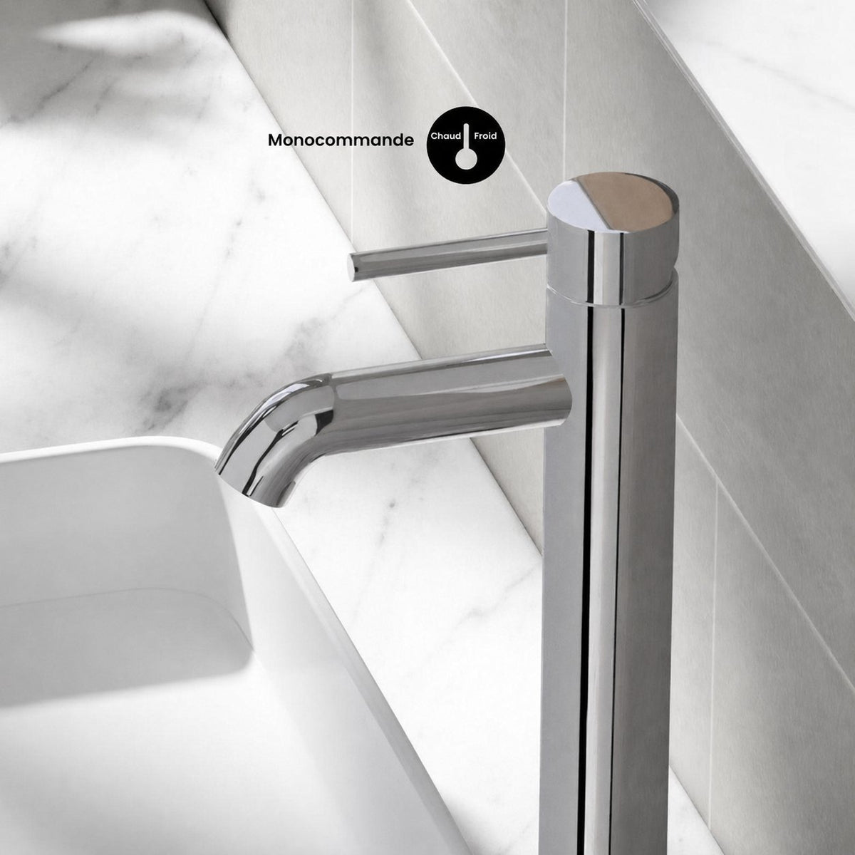 Ivy monotrou, monocommande, High Arc mitigeur de lavabo – finition Chrome