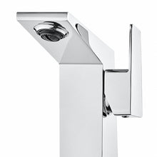 Carre monotrou, monocommande, mitigeur de lavabo – finition Chrome