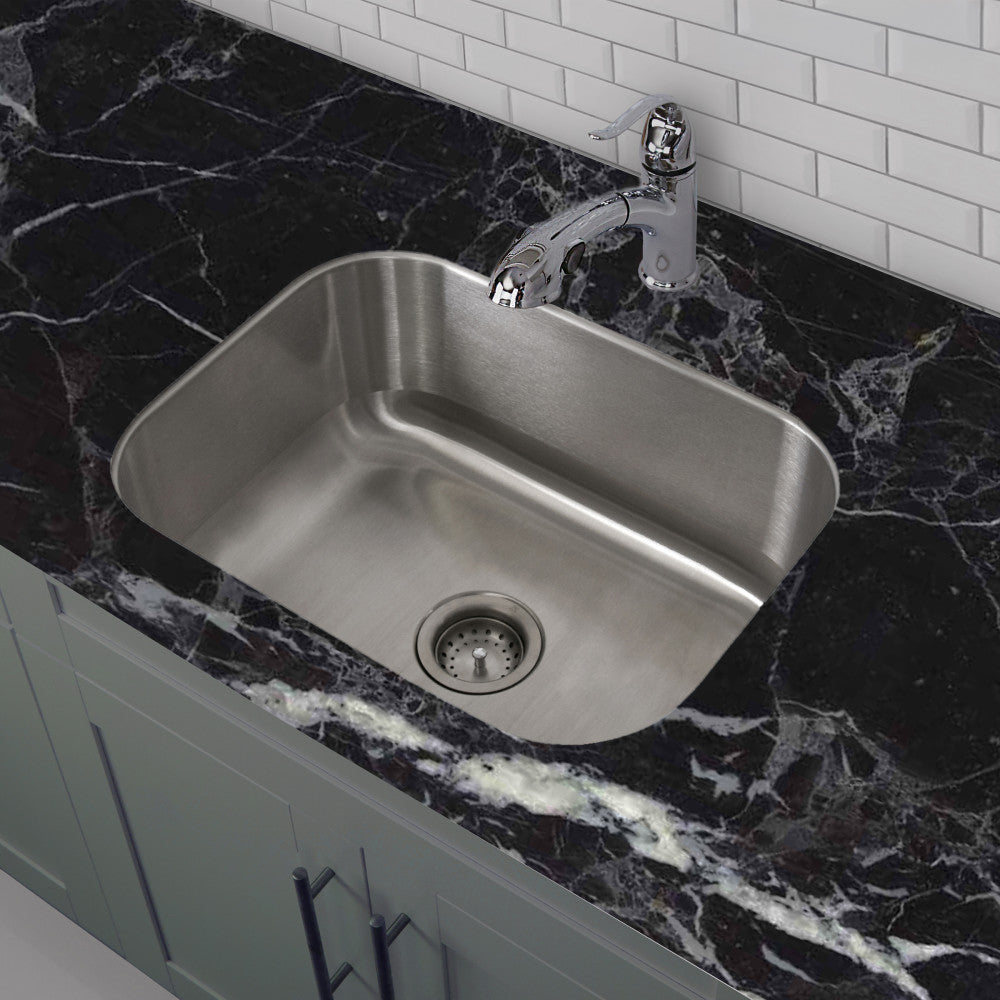 Toulouse 23 1/8 x 17 7/8 acier inoxydable, simple Basin, Undermount évier de cuisine