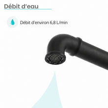 Avallon Pro Widespread mitigeur de cuisine avec Side Sprayer – finition noir mat