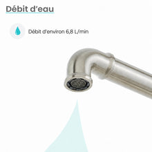 Avallon Pro Widespread mitigeur de cuisine avec Side Sprayer – finition nickel brossé
