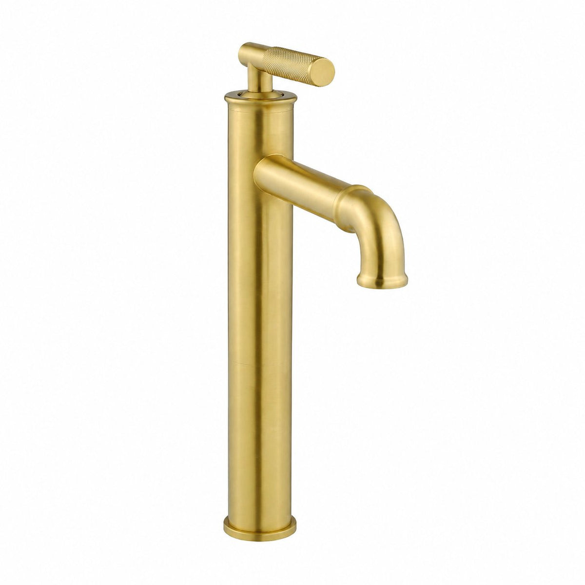 Avallon monotrou, monocommande Sleek, High Arc mitigeur de lavabo – finition or brossé