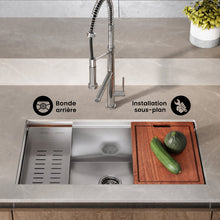 Rivage 83,8 × 48,3 cm simple Basin Undermount Kitchen Workstation vasque