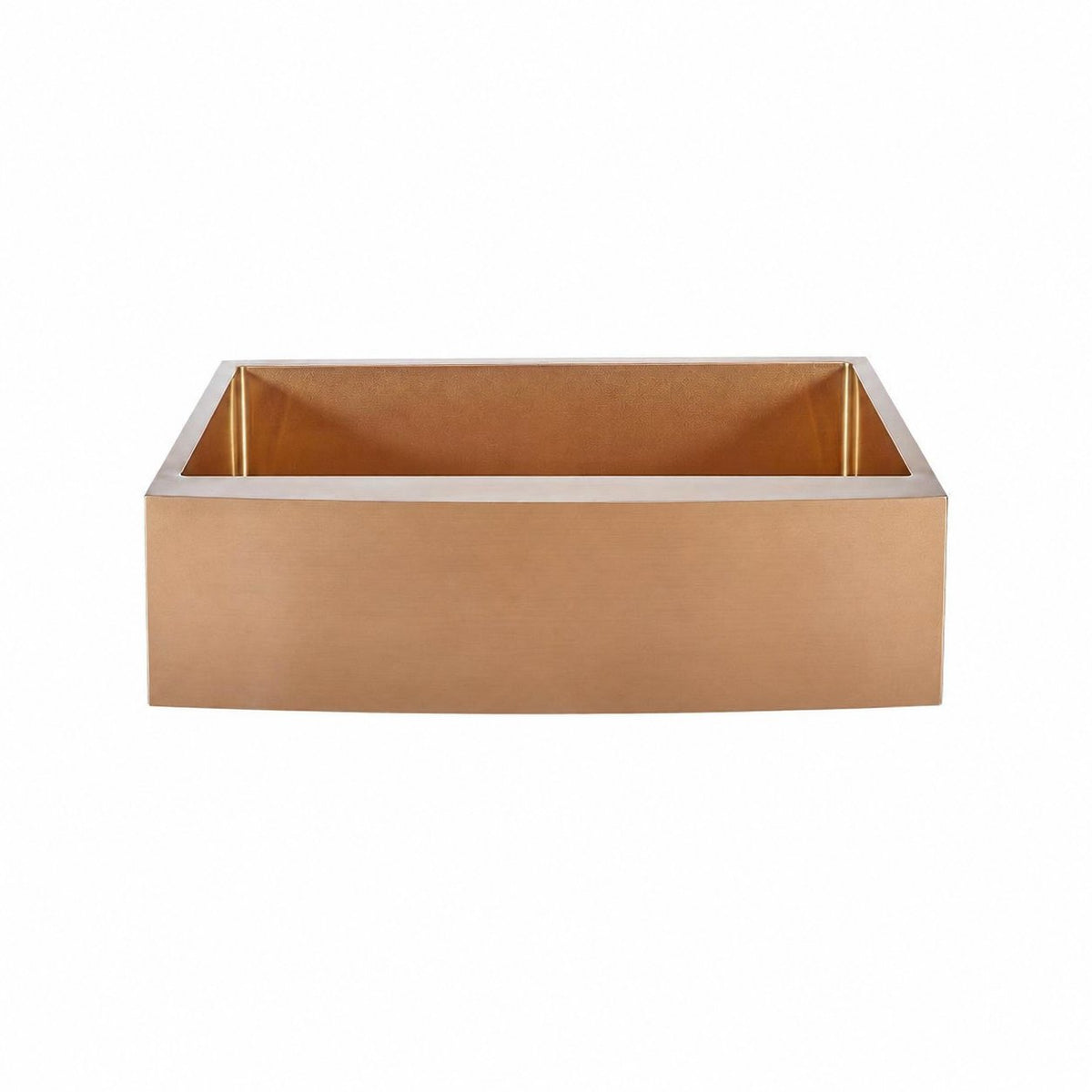 Rivage 83,8 × 53,3 cm acier inoxydable, simple Basin, Farmhouse évier de cuisine avec Apron – finition Rose or