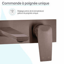 Monaco monocommande, mural, mitigeur de lavabo – finition Oil Rubbed Bronze